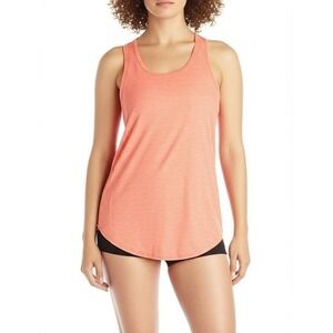 Eddie Bauer Womens S Peach Coral Athletic‎ Tank Top Racerback Flatlock Active
